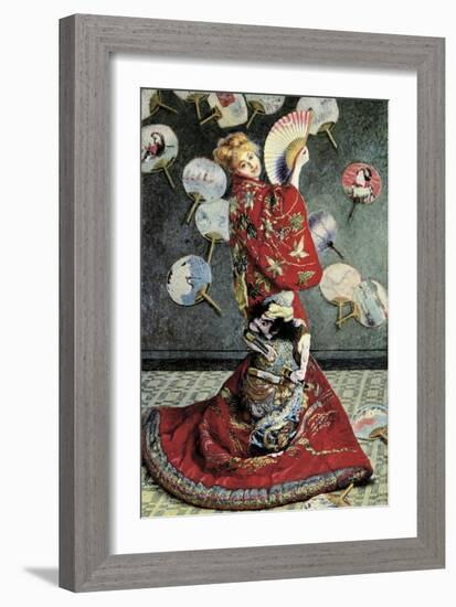 La Japonaise (Camille Monet in Japanese Costume)-Claude Monet-Framed Art Print