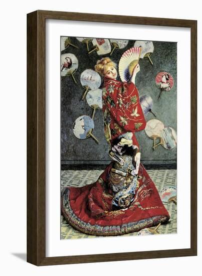 La Japonaise (Camille Monet in Japanese Costume)-Claude Monet-Framed Art Print