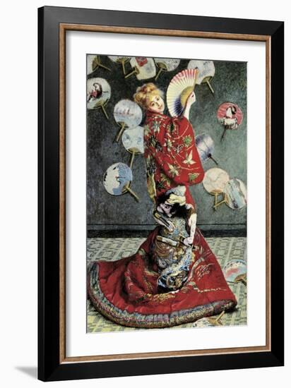 La Japonaise (Camille Monet in Japanese Costume)-Claude Monet-Framed Art Print