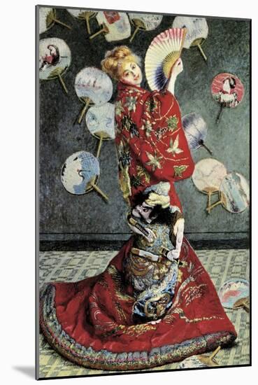 La Japonaise (Camille Monet in Japanese Costume)-Claude Monet-Mounted Art Print