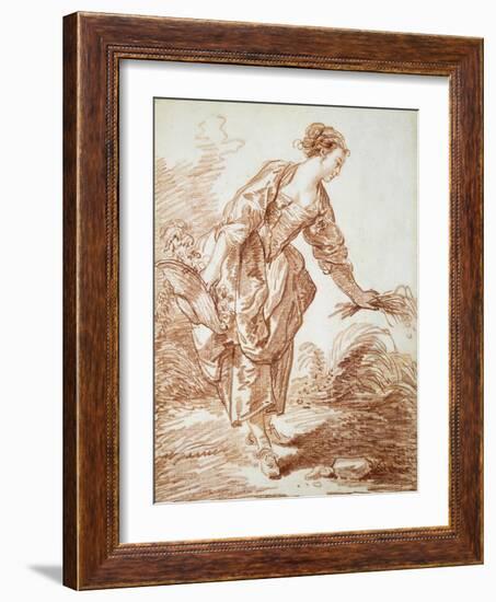 La Jardiniere-Jean-Honoré Fragonard-Framed Giclee Print