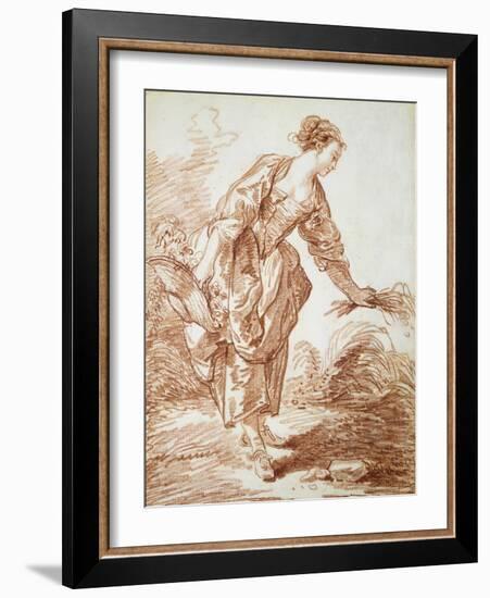 La Jardiniere-Jean-Honoré Fragonard-Framed Giclee Print