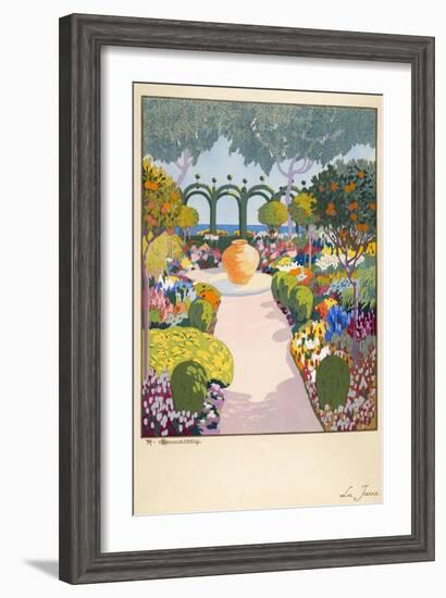 La Jarre, Pub. Paris 1919-Georges Barbier-Framed Giclee Print