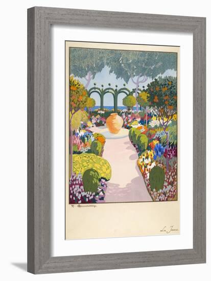 La Jarre, Pub. Paris 1919-Georges Barbier-Framed Giclee Print