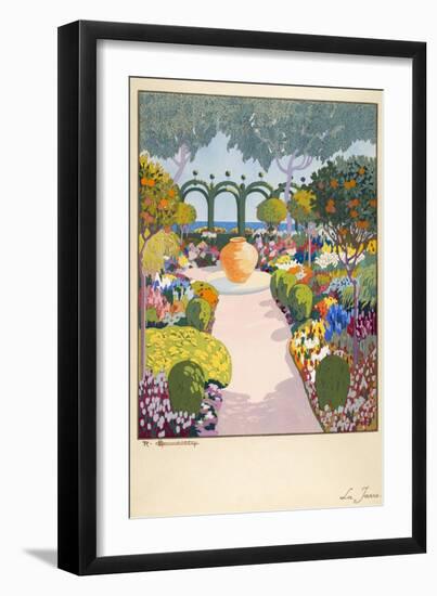 La Jarre, Pub. Paris 1919-Georges Barbier-Framed Giclee Print
