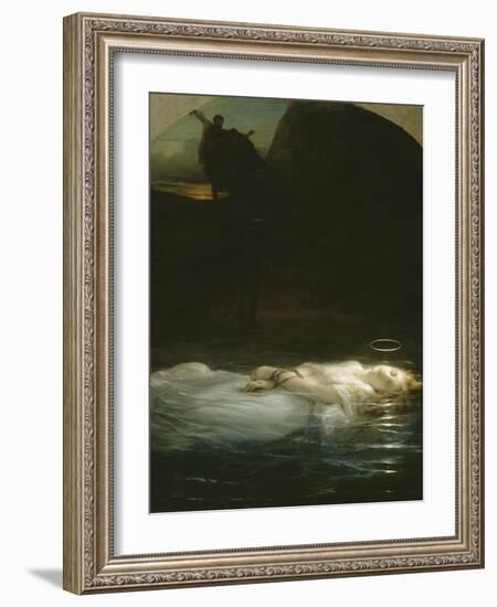 La jeune martyre-Paul Delaroche-Framed Giclee Print