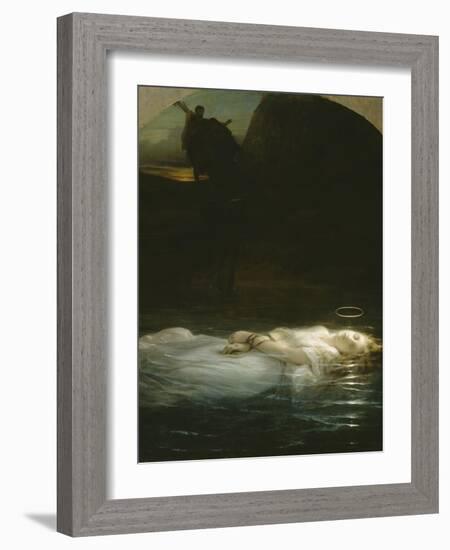 La jeune martyre-Paul Delaroche-Framed Giclee Print