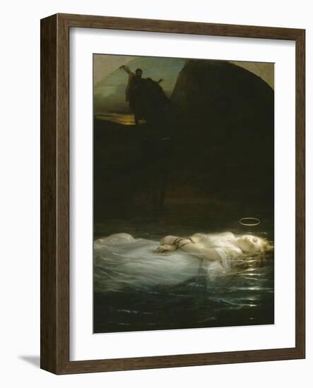 La jeune martyre-Paul Delaroche-Framed Giclee Print