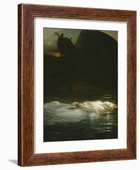 La jeune martyre-Paul Delaroche-Framed Giclee Print