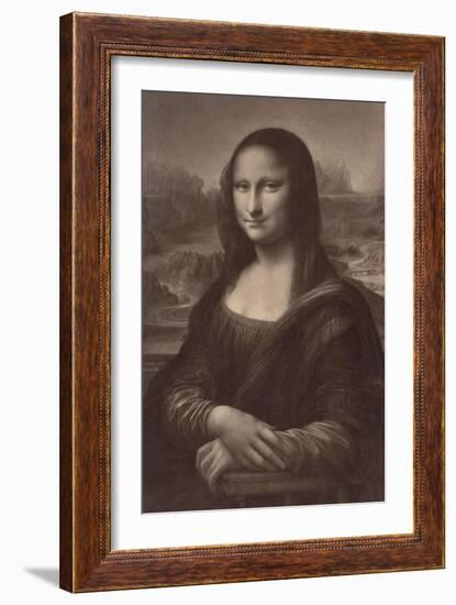 La Joconde par Léonard de Vinci, musée du Louvre-Gustave Le Gray-Framed Giclee Print