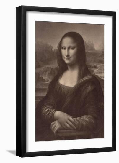 La Joconde par Léonard de Vinci, musée du Louvre-Gustave Le Gray-Framed Giclee Print