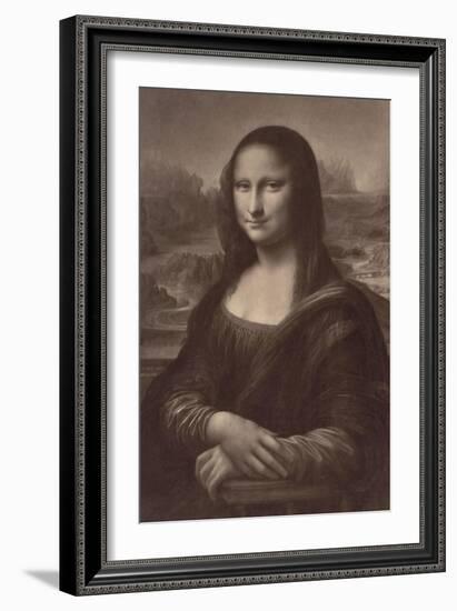 La Joconde par Léonard de Vinci, musée du Louvre-Gustave Le Gray-Framed Giclee Print