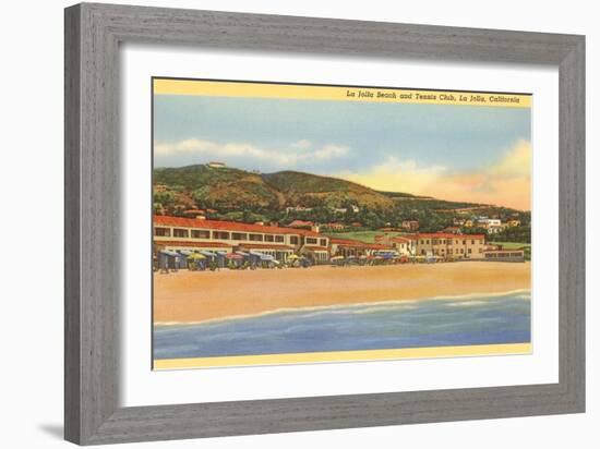 La Jolla Beach and Tennis Club, La Jolla, California-null-Framed Art Print