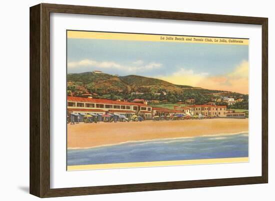 La Jolla Beach and Tennis Club, La Jolla, California-null-Framed Art Print