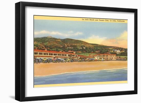 La Jolla Beach and Tennis Club, La Jolla, California-null-Framed Art Print