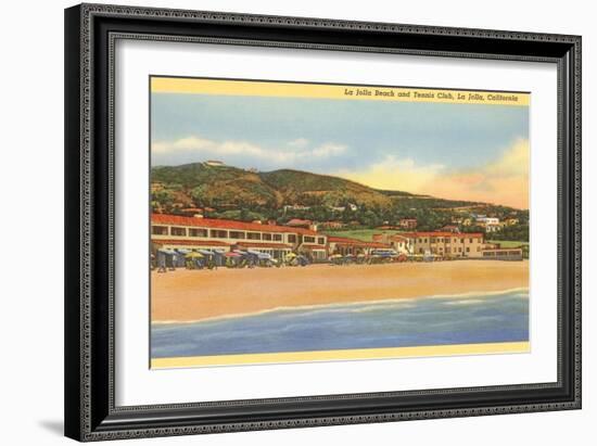 La Jolla Beach and Tennis Club, La Jolla, California-null-Framed Art Print