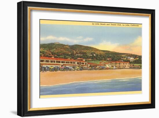 La Jolla Beach and Tennis Club, La Jolla, California-null-Framed Art Print