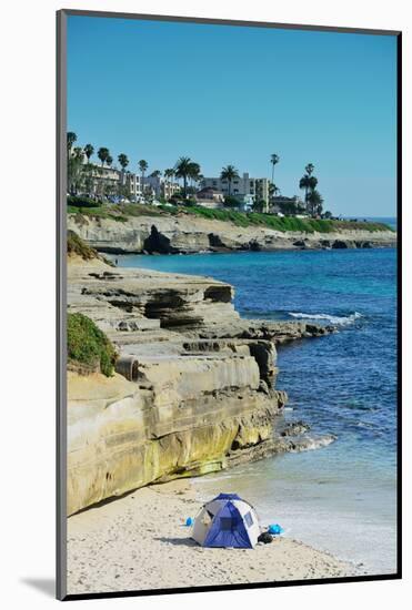 La Jolla Cove Beach at San Diego.-Songquan Deng-Mounted Photographic Print