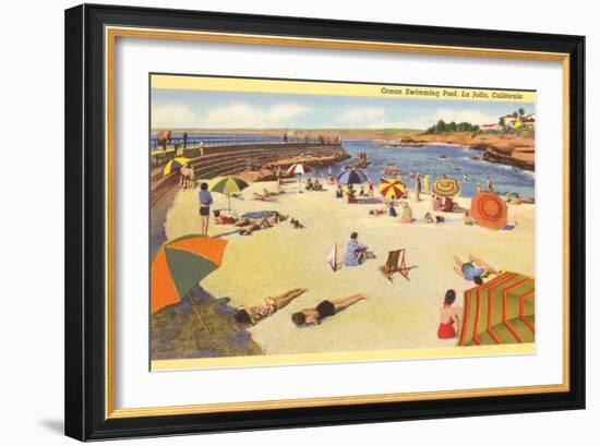 La Jolla Cove, San Diego, California-null-Framed Art Print