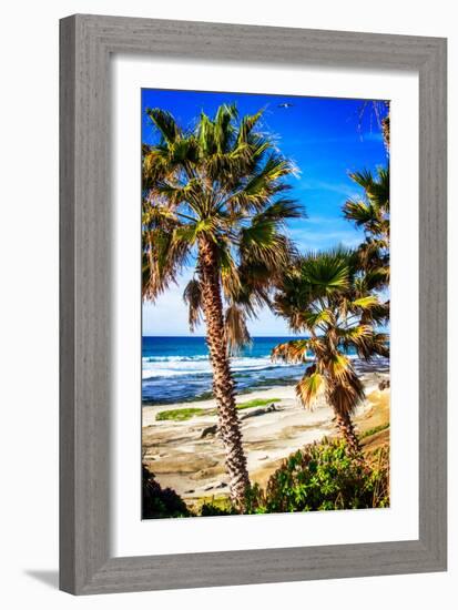 La Jolla Palms II-Alan Hausenflock-Framed Photo