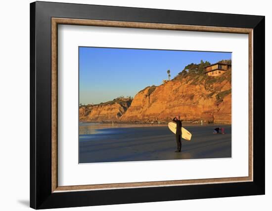 La Jolla Shores Beach, La Jolla, San Diego, California, United States of America, North America-Richard Cummins-Framed Photographic Print