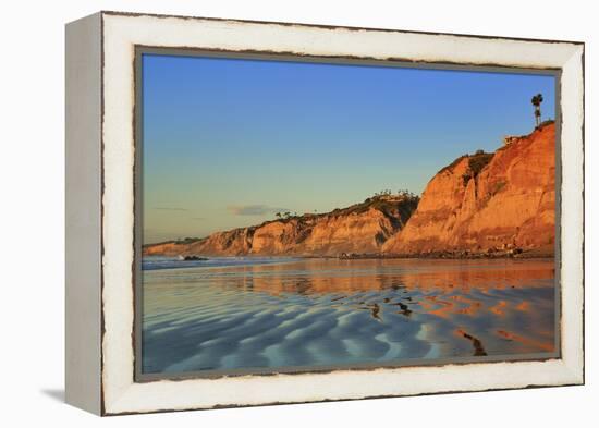 La Jolla Shores Beach, La Jolla, San Diego, California, United States of America, North America-Richard Cummins-Framed Premier Image Canvas