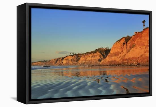 La Jolla Shores Beach, La Jolla, San Diego, California, United States of America, North America-Richard Cummins-Framed Premier Image Canvas