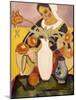 La joueuse de luth-Auguste Macke-Mounted Giclee Print