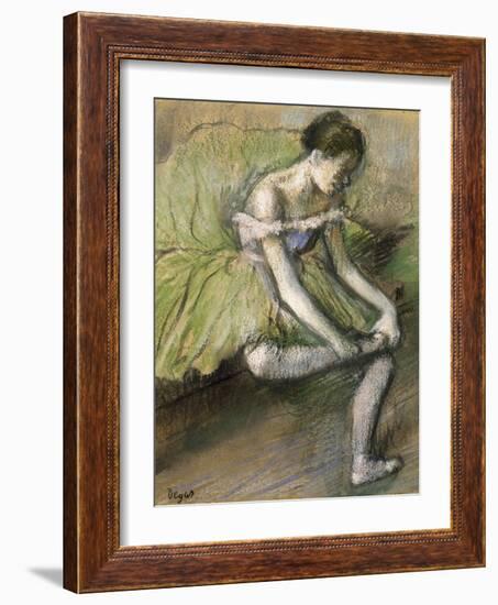 La Jupe Verte, C.1896-Edgar Degas-Framed Giclee Print