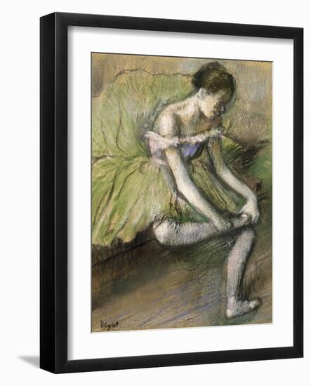 La Jupe Verte, C.1896-Edgar Degas-Framed Giclee Print