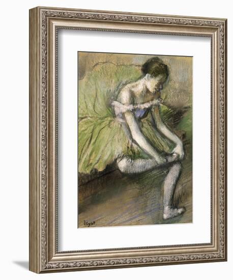 La Jupe Verte, C.1896-Edgar Degas-Framed Giclee Print