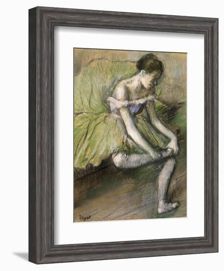 La Jupe Verte, C.1896-Edgar Degas-Framed Giclee Print