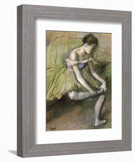 La Jupe Verte, C.1896-Edgar Degas-Framed Giclee Print