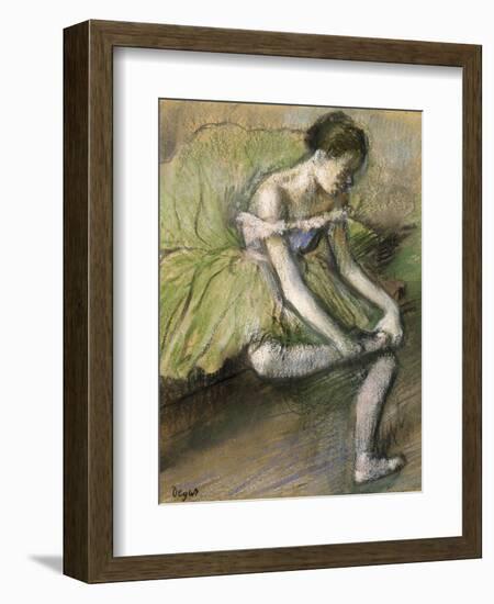 La Jupe Verte, C.1896-Edgar Degas-Framed Giclee Print