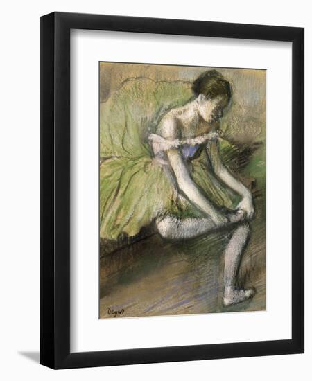 La Jupe Verte, C.1896-Edgar Degas-Framed Giclee Print