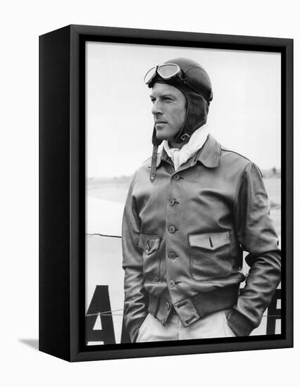 La Kermesse des Aigles THE GREAT WALDO PEPPER by George Roy Hill with Robert Redford, 1974 (b/w pho-null-Framed Stretched Canvas