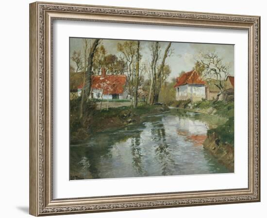 La Laita a Quimperle-Fritz Thaulow-Framed Giclee Print