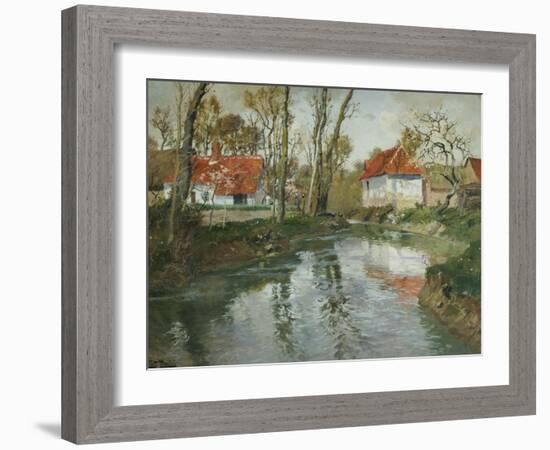 La Laita a Quimperle-Fritz Thaulow-Framed Giclee Print