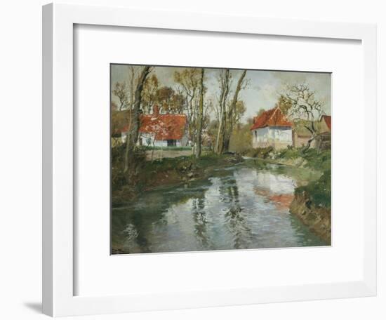 La Laita a Quimperle-Fritz Thaulow-Framed Giclee Print