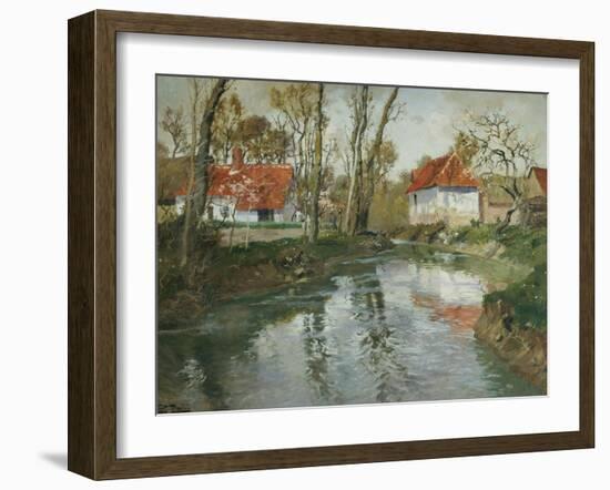 La Laita a Quimperle-Fritz Thaulow-Framed Giclee Print