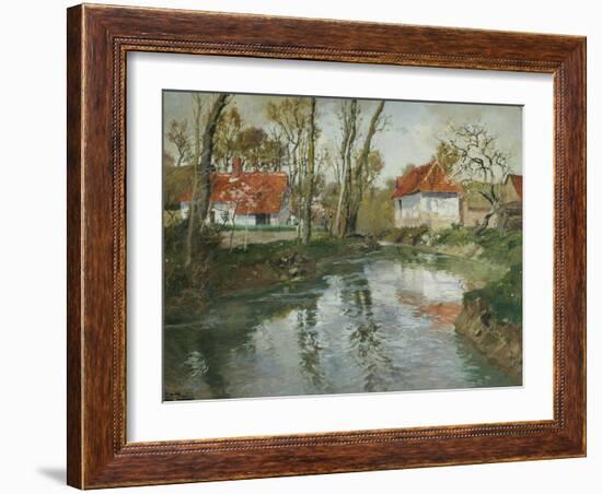 La Laita a Quimperle-Fritz Thaulow-Framed Giclee Print