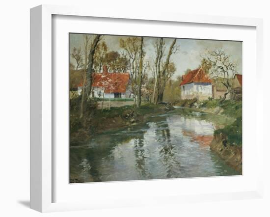 La Laita a Quimperle-Fritz Thaulow-Framed Giclee Print