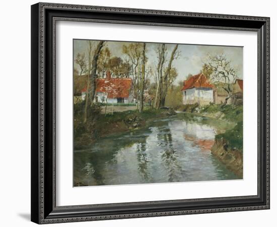 La Laita a Quimperle-Fritz Thaulow-Framed Giclee Print