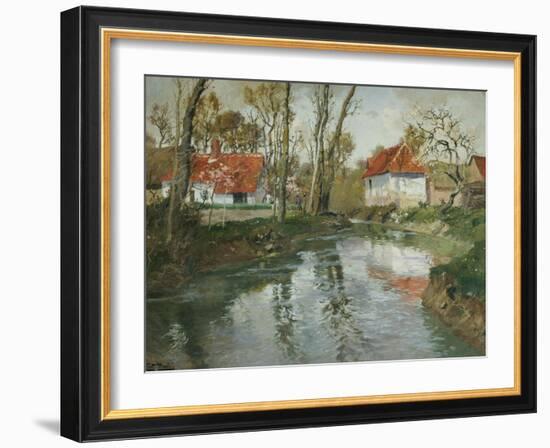 La Laita a Quimperle-Fritz Thaulow-Framed Giclee Print