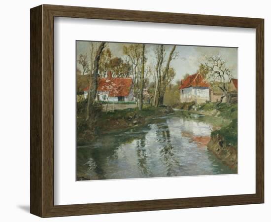 La Laita a Quimperle-Fritz Thaulow-Framed Giclee Print