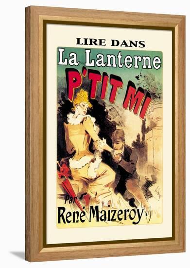La Lanterne: P'tit Mi-Jules Ch?ret-Framed Stretched Canvas