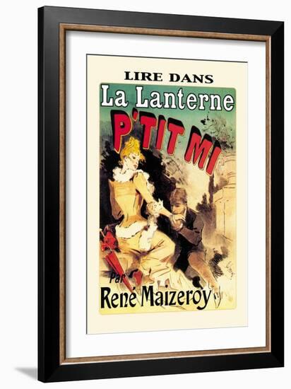 La Lanterne: P'tit Mi-Jules Chéret-Framed Art Print