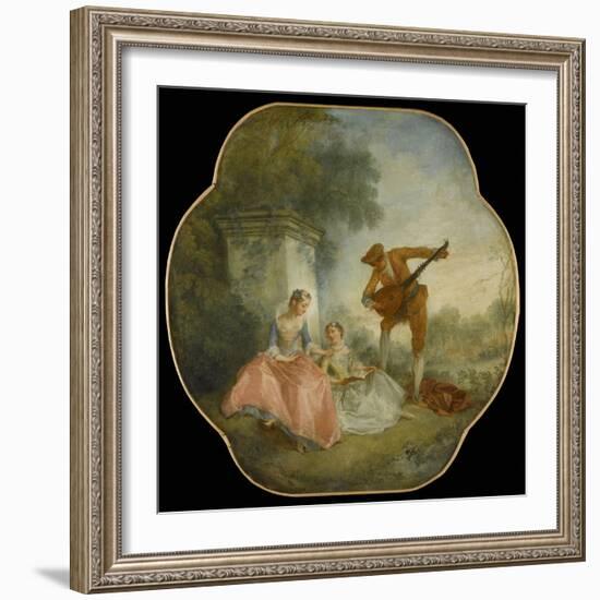 La Leçon de musique-Nicolas Lancret-Framed Giclee Print