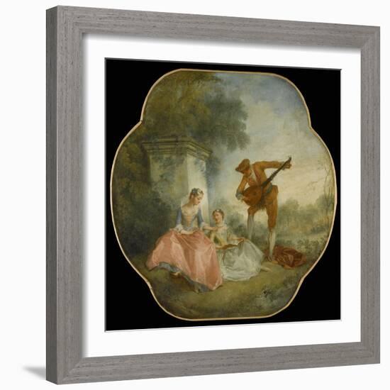 La Leçon de musique-Nicolas Lancret-Framed Giclee Print