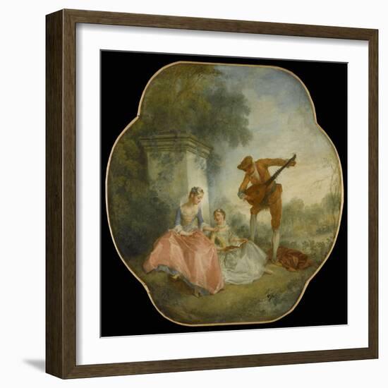 La Leçon de musique-Nicolas Lancret-Framed Giclee Print